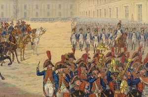 First Review of the Consular Guard on the Parade Ground at the Tuileries Palace