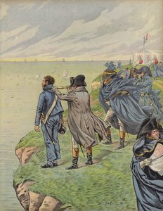 Napoleon Bonaparte Surveying His Fleet as They Depart from Boulogne