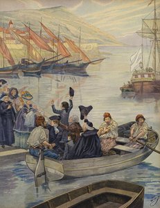 The Young Napoleon Bonaparte Leaves Corsica by Jacques Marie Gaston Onfray de Breville (Job)