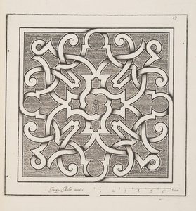 Design for Parterre, from Theatre des Plans et Jardinages, Published 1652