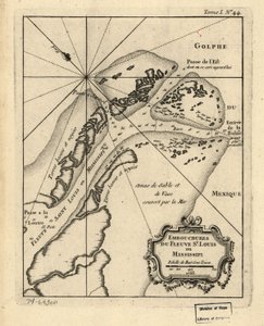 Mouths of the St. Louis or Mississippi River, 1763