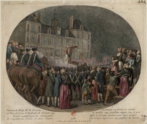 The Execution of Thomas de Mahy, Marquis de Favras, February 18, 1790, 1790