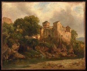Castle by Jacques Raymond Brascassat