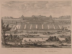 Chateau of St. Germain en Laye from the River by Jacques Rigaud