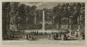 The Basin of the Muses in the Garden of Marli by Jacques Rigaud