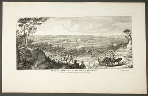 View of Royal Palace of Meudon and Village, from the series The Château de Meudon
