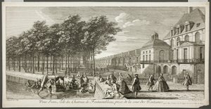 View of a Wing of the Palace of Fontainebleau, from the series The Château de Fontainebleau by Jacques Rigaud