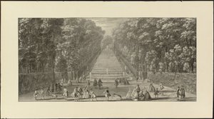 View of the Grand Cascade in the Gardens of Marly by Jacques Rigaud