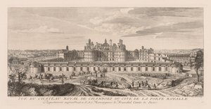 View of the Royal Château of Chambord, from the side of the Royal Gate by Jacques Rigaud