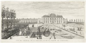 View of the Chateau de la Meutte and Part of the Parterre by Jacques Rigaud