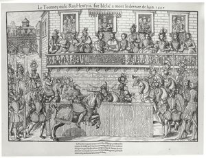 Tournament where Henri II Received a Fatal Wound by Jacques Tortorel