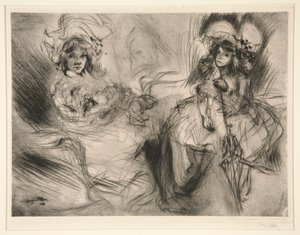 Visiting by Jacques Villon