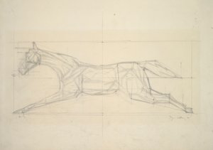 Jockey Series, No.2 (Horse Seen from Side) by Jacques Villon