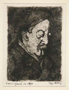 Portrait of Painter-Printmaker Emile Nicolle by Jacques Villon