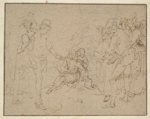Job on a Dunghill, Tried by his Friends by Jacques de Gheyn II