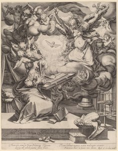 The Annunciation by Jacques de Gheyn II after Abraham Bloemaert