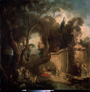 Rest After the Hunt by Jacques de Lajoüe