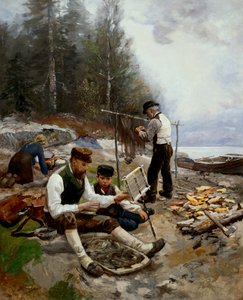 Fishermen at the Beach