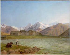 The Haidersee towards the Ortler
