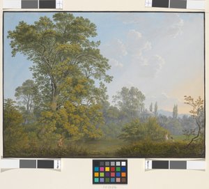 Ideal Landscape with Faun and Nymphs by Jakob Alt