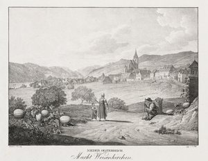 Lower Austria, Market Weissenkirchen by Jakob Alt