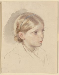 Peasant Girl Sitting on the Ground by Jakob Becker