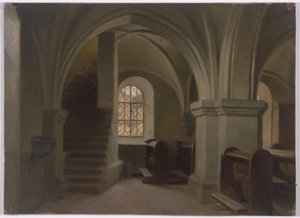 Church Interior by Jakob Becker