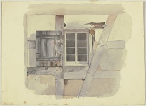 Window of a Half-Timbered House by Jakob Becker