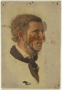 Head Study of a Farmer in Profile