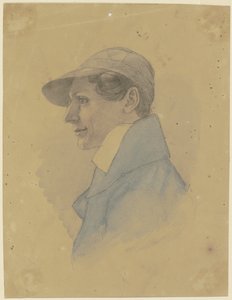 Male Head to the Left by Jakob Becker