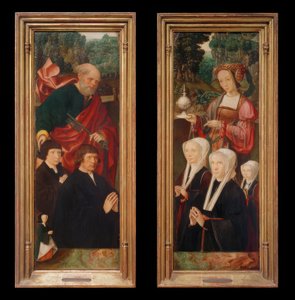 Donor Figures with St. Peter with Key