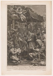 Saint Charles Borromeo Carries a Crucifix Among Plague Victims by Jakob Frey (I)