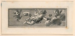 Vignette with Angels and Instruments of the Passion by Jakob Frey