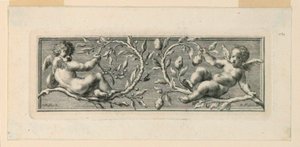 Vignette with Angels and Instruments of the Passion by Jakob Frey