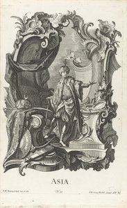 Rocaille with the Personification of the Continent Asia by Jakob Gottlieb Thelott