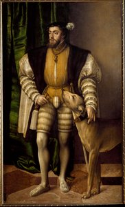 Portrait of Charles V Emperor of Germany by Jakob Seisenegger