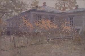 A Country House in Autumn by Jakov Jakovlevich Kalinichenko