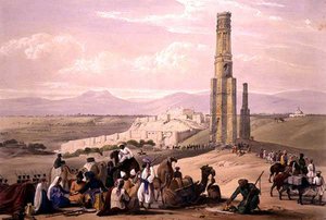 The Fortress and Citadel of Ghunzee and The Two Minars, from 