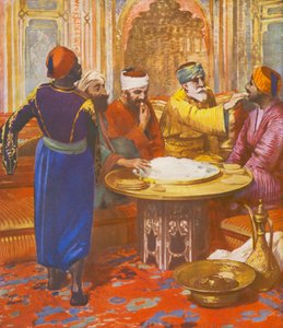 Holy Land: The evening meal among the Belladeen by James (after) Clark