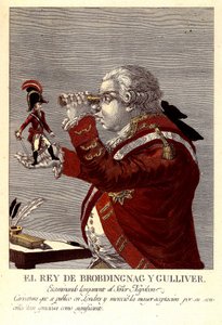 The King of Brobdingnag and Gulliver by James (after) Gillray