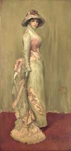 Harmony in Pink and Grey: Lady Meux by James Abbott McNeill (attr.to) Whistler