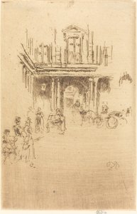 A Corner of the Palais Royal, c. 1883-1886 by James Abbott McNeill Whistler