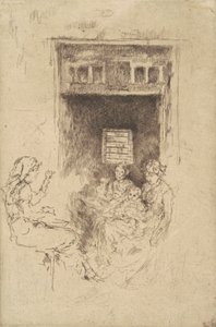 Bead-Stringers, 1880 by James Abbott McNeill Whistler