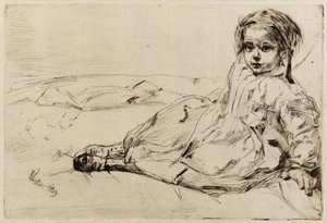 Bibi Valentin, 1859 by James Abbott McNeill Whistler