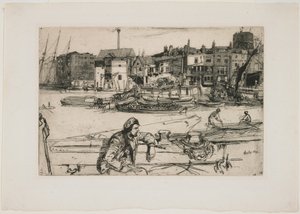 Black Lion Wharf by James Abbott McNeill Whistler