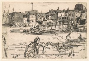 Black Lion Wharf by James Abbott McNeill Whistler