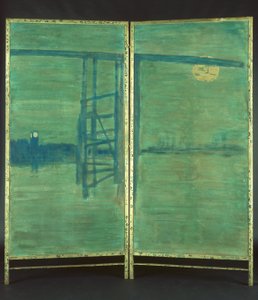 Blue and Silver: Screen, with Old Battersea Bridge