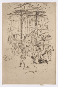 Clothes-Exchange, Houndsditch, No.2, c.1886-88 by James Abbott McNeill Whistler