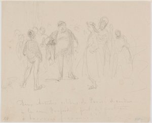 Deux Artistes Célèbres de Paris, 1858 by James Abbott McNeill Whistler
