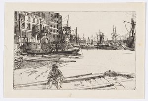 Eagle Wharf (Tyzac Whiteley and Co.) by James Abbott McNeill Whistler